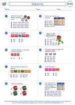 Mathematics - Second Grade - Worksheet: Sequencing