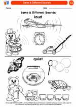 English Language Arts - Kindergarten - Worksheet: Same & Different Sounds