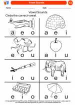 vowel sounds same different kindergarten ela worksheets and answer key