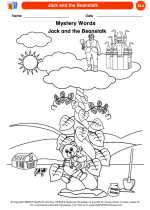 English Language Arts - Kindergarten - Worksheet: Jack and the Beanstalk