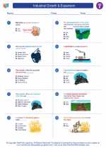 Social Studies - Fifth Grade - Worksheet: Industrial Growth & Expansion