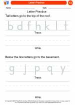 English Language Arts - Kindergarten - Worksheet: Letter Practice