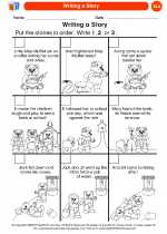 English Language Arts - Kindergarten - Worksheet: Writing a Story
