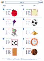 Mathematics - First Grade - Worksheet: Shapes