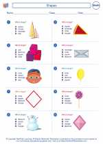 Mathematics - First Grade - Worksheet: Shapes