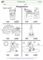 temperature mathematics worksheets and study guides kindergarten
