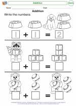 addition subtraction and fractions kindergarten worksheets and answer keys