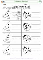 count and write 1 10 mathematics worksheets and study guides kindergarten