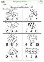 numbers 1 10 mathematics worksheets and study guides kindergarten