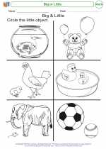 Mathematics - Kindergarten - Worksheet: Big or Little