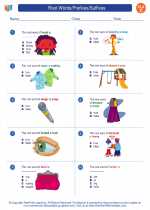 English Language Arts - Third Grade - Worksheet: Root Words/Prefixes/Suffixes