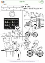 Mathematics - Kindergarten - Worksheet: In & Out