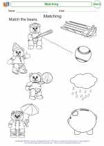 Mathematics - Kindergarten - Worksheet: Matching