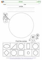 Mathematics - Kindergarten - Worksheet: Circle