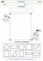 Mathematics - Kindergarten - Worksheet: Rectangle