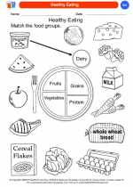 Science - Kindergarten - Worksheet: Healthy Eating