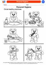 Science - Kindergarten - Worksheet: Personal Hygiene