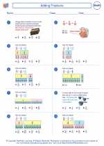 Mathematics - Sixth Grade - Worksheet: Adding Fractions