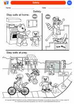 Science - Kindergarten - Worksheet: Safety