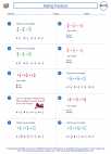 Mathematics - Sixth Grade - Worksheet: Adding Fractions