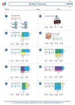 Multiply Fractions. Sixth Grade Mathematics Worksheets and ...