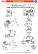 Science - Kindergarten - Worksheet: Making Observations