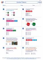 Mathematics - Sixth Grade - Worksheet: Number Patterns