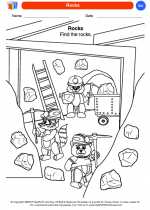 Science - Kindergarten - Worksheet: Rocks