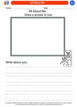 Science - Kindergarten - Worksheet: All About Me