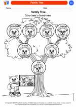 Science - Kindergarten - Worksheet: Family Tree