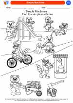 Science - Kindergarten - Worksheet: Simple Machines