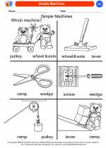 Science - Kindergarten - Worksheet: Simple Machines