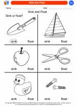 Science - Kindergarten - Worksheet: Sink and Float