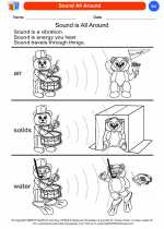 Science - Kindergarten - Worksheet: Sound All Around