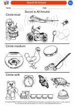 Science - Kindergarten - Worksheet: Sound All Around