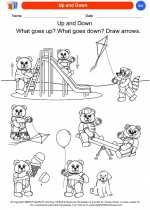 Science - Kindergarten - Worksheet: Up and Down