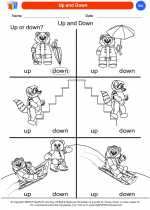 Science - Kindergarten - Worksheet: Up and Down