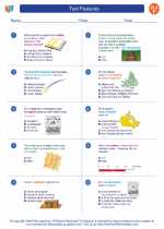 English Language Arts - Sixth Grade - Worksheet: Text Features