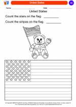Social Studies - Kindergarten - Worksheet: United States