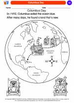 Social Studies - Kindergarten - Worksheet: Columbus Day