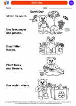 Social Studies - Kindergarten - Worksheet: Earth Day