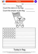 Social Studies - Kindergarten - Worksheet: Flag Day