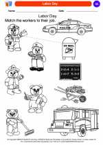 Social Studies - Kindergarten - Worksheet: Labor Day