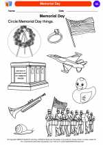 Social Studies - Kindergarten - Worksheet: Memorial Day