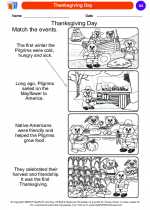 Social Studies - Kindergarten - Worksheet: Thanksgiving Day