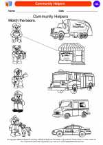 Social Studies - Kindergarten - Worksheet: Community Helpers