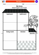 Social Studies - Kindergarten - Worksheet: My Home