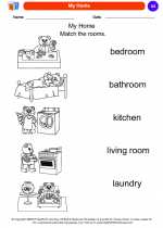 Social Studies - Kindergarten - Worksheet: My Home