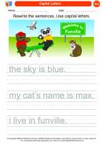 English Language Arts - Kindergarten - Worksheet: Capital Letters