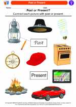 Social Studies - First Grade - Worksheet: Past or Present